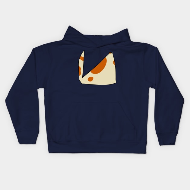 Tiny Head Triangle Shaped Cat Kids Hoodie by saradaboru